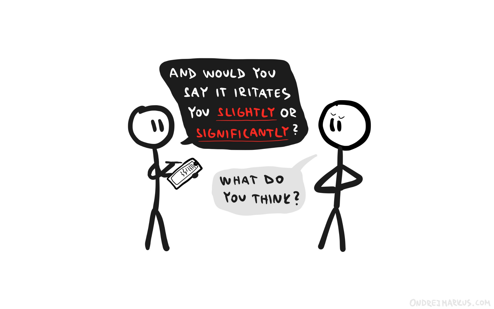 Ask good questions (not like this)